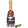 Rovelli champagne fles met chocolade - 350 gram - metallic sweets