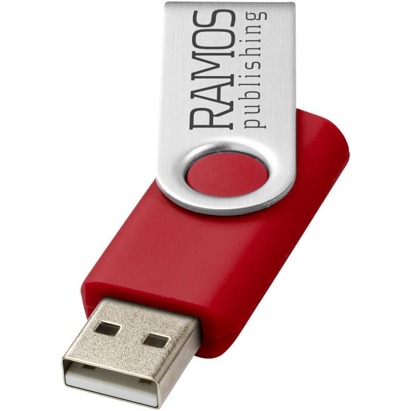 Rotate USB 2.0 stick - kunststsof en aluminium - 2GB - geschenkverpakking