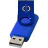 Rotate USB stick - kunststof en aluminium - 1-32GB - metallic clip - sleutelhangeroptie