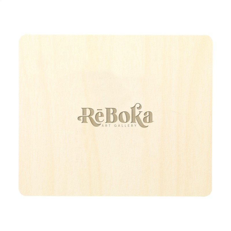 Wood Ice ijskrabber - hout - met beschermlaag - vierkante vorm