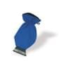 IJskrabber met handschoen - plastic/polyester