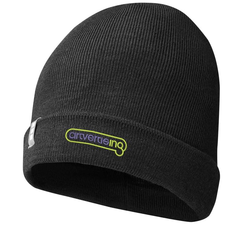 Hale beanie - polylana en acryl - met omslag