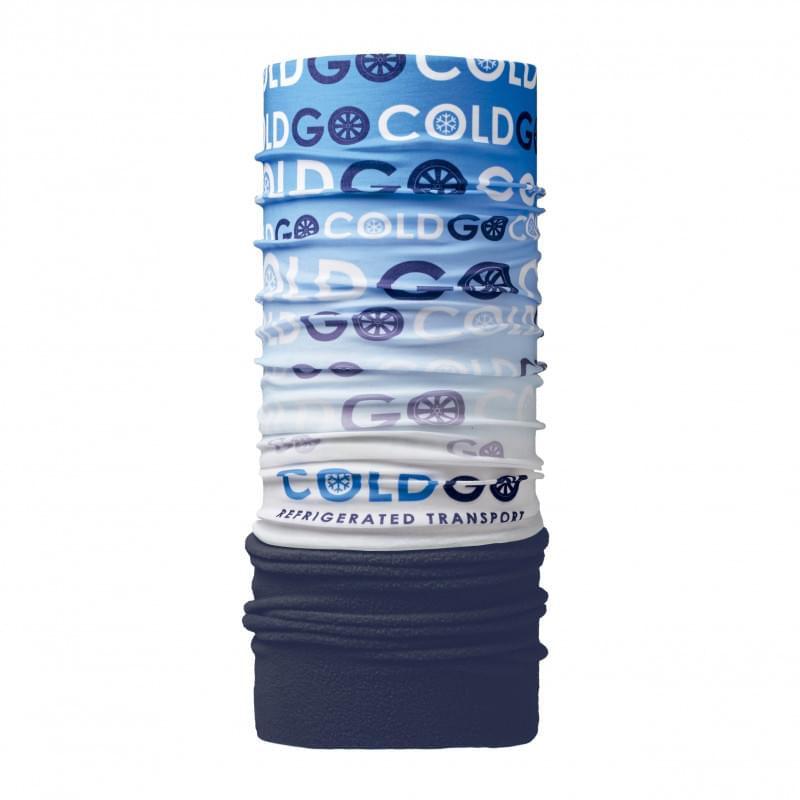Multi sjaal met fleece in papieren wikkel