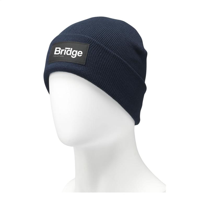 Stavanger GRS Beanie - 100% RPET polyester - met label