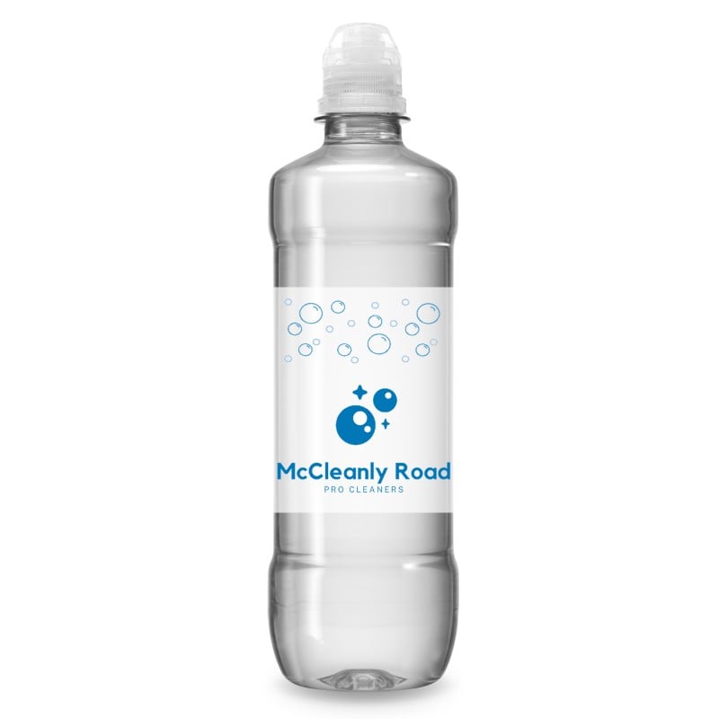 Waterflesje (gevuld) 500 ml - rPET - transparante sportdop