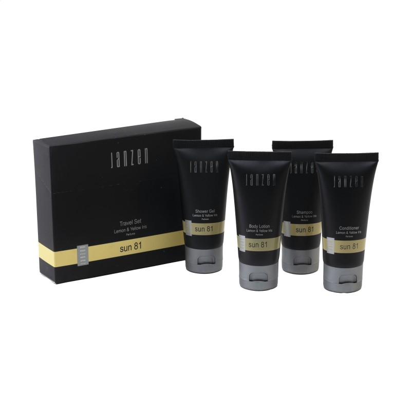 Janzen travel set - kunststof - 4 producten - Sun 81