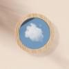 Arendel zakspiegel - bamboe - diameter 6.9cm