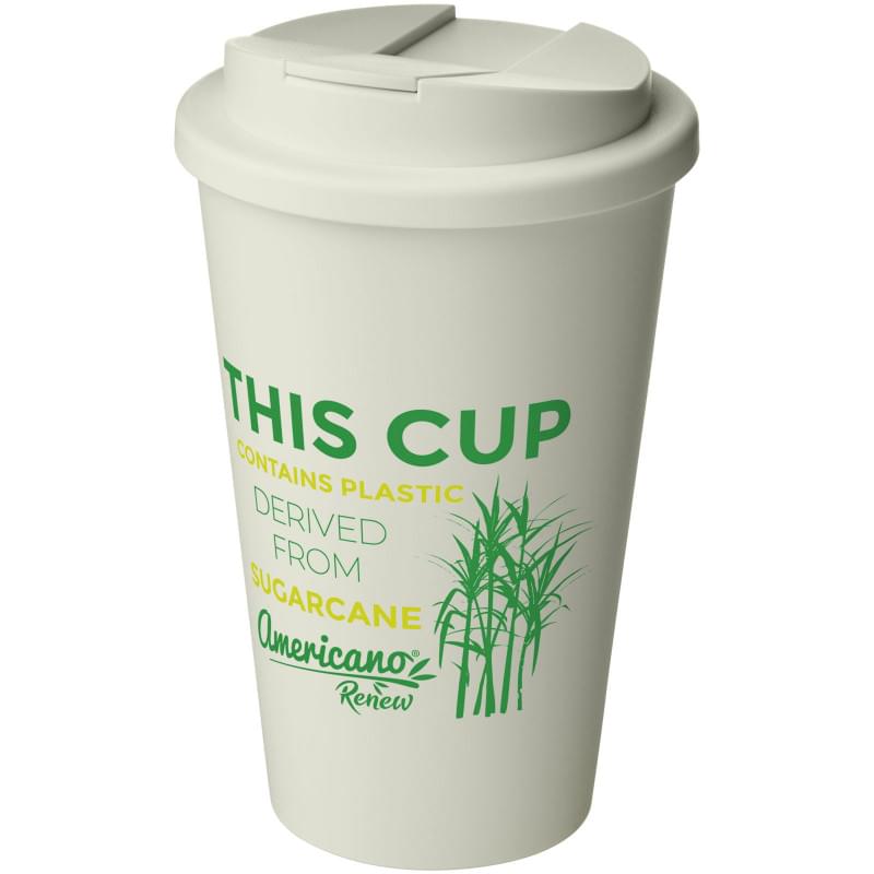 Americano® beker 350ml - PP/bioplastic - dubbelwandig - met knoeibestendige draaideksel