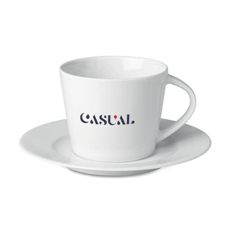 Cappuccino kop en schotel 160ml - keramiek