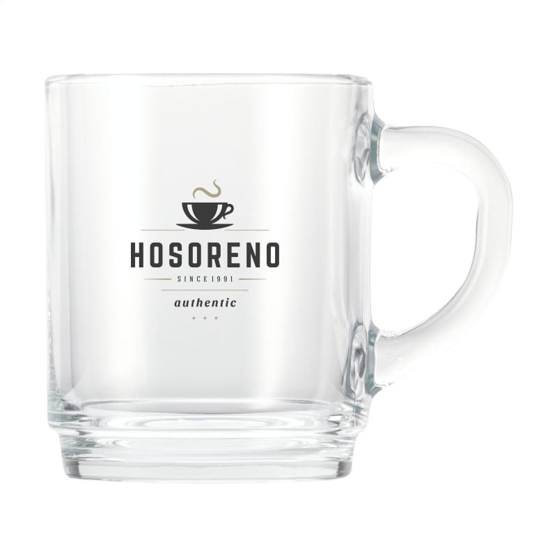 Classic theeglas 250ml - met oor - stapelbaar
