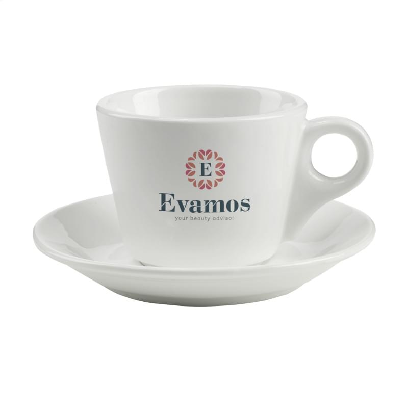 Da Vinci kop en schotel 205ml - keramiek - wit