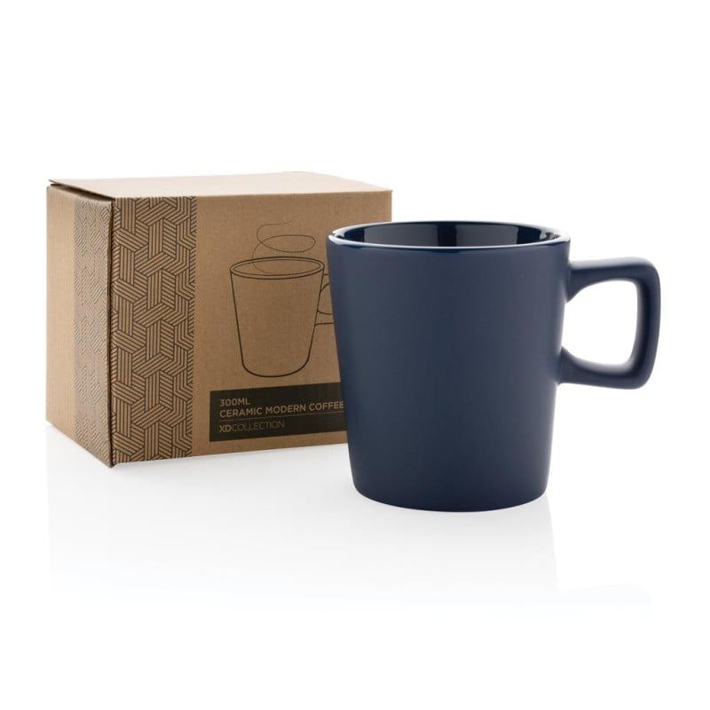 Moderne koffiemok 300ml - keramiek - gekleurd