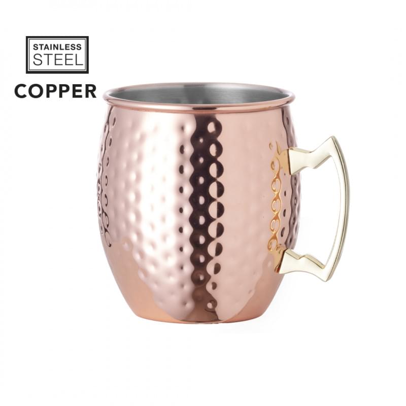 India mok 500ml - RVS - koper gekleurd