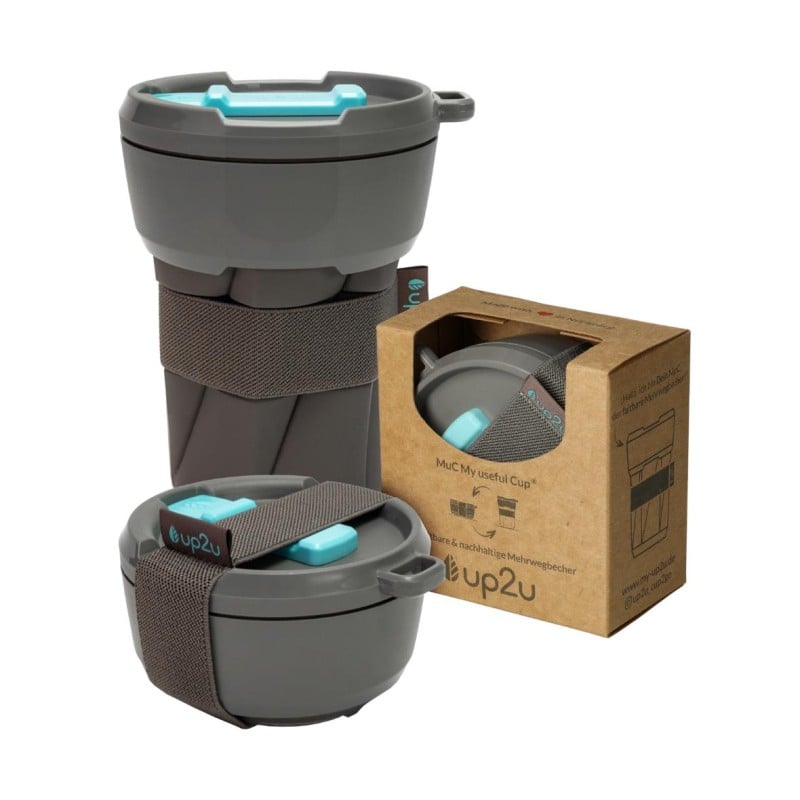 Up2u opvouwbare koffiebeker 350ml - plastic - vaatwasserbestendig