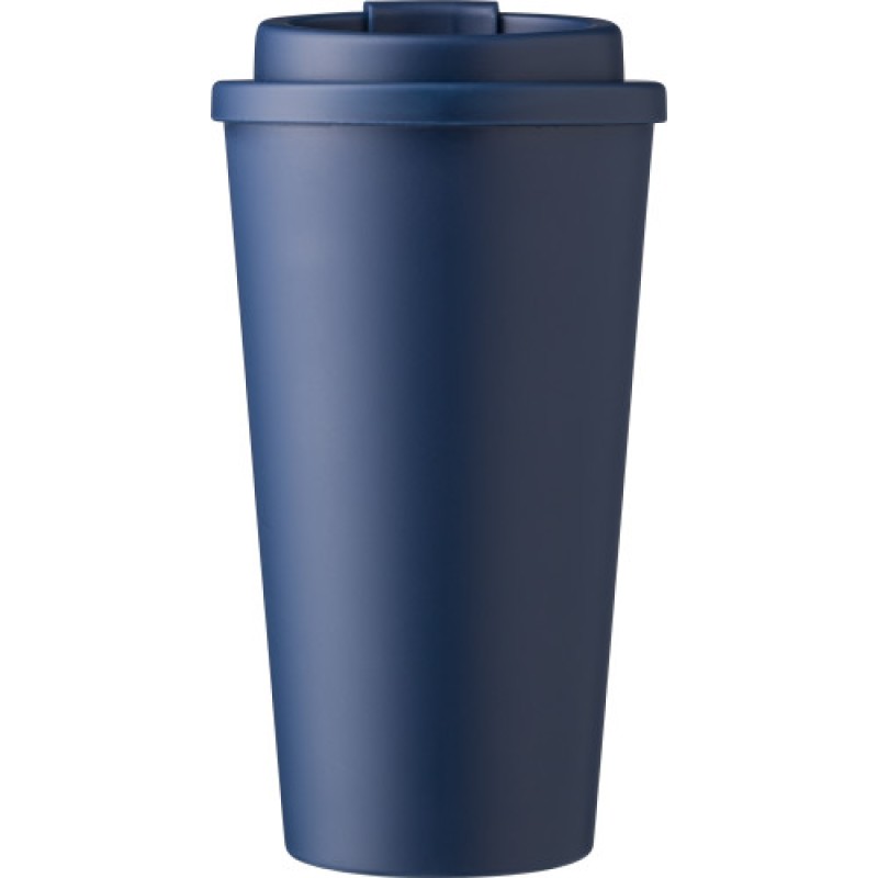 Mackenzie beker 475ml - PP - met schroefeksel en afsluitbare opening