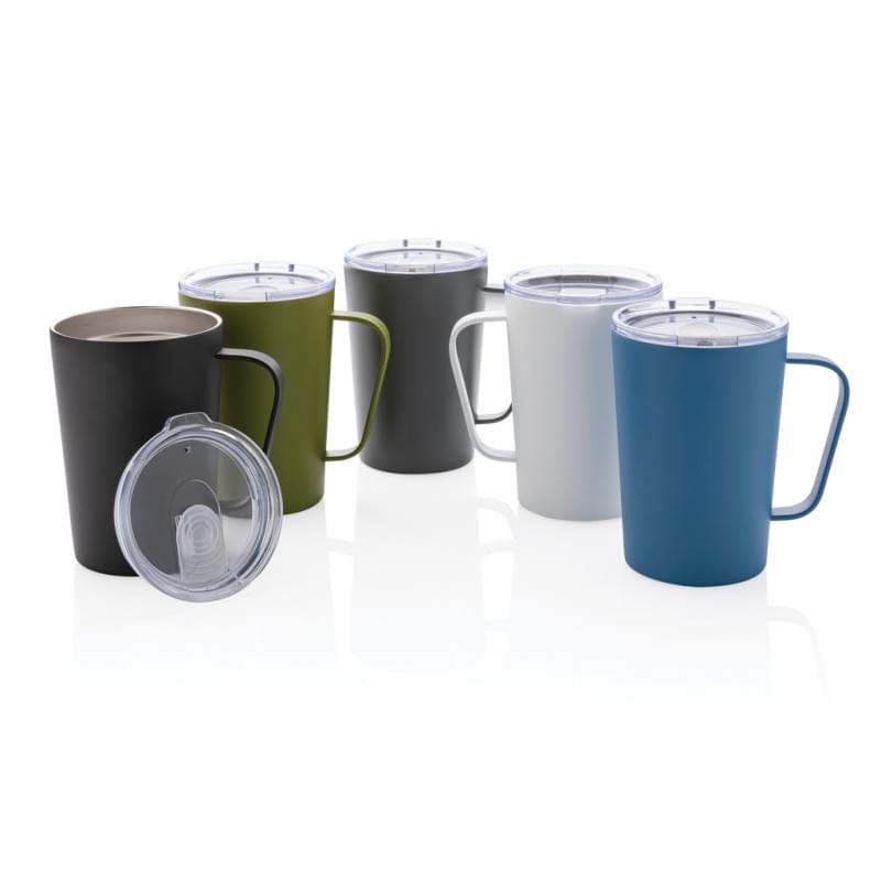 Mok 420ml - recycled RVS - met deksel