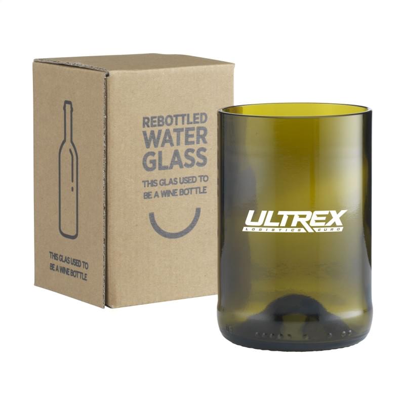 Rebottled tumbler drinkglas 330 ml - glas - geschenkverpakking
