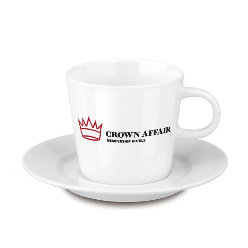 Senator Fancy espresso set - porselein - wit - 80ml kopje en schoteltje