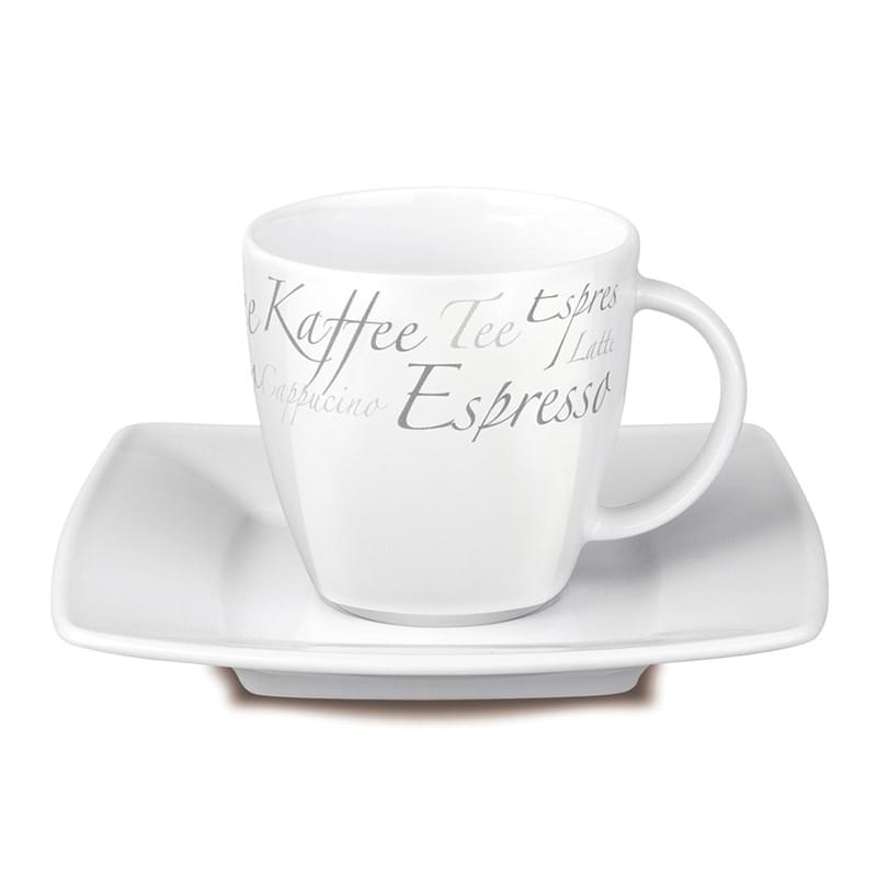 Senator Maxim espresso set - porselein - wit - 80ml kopje en schoteltje