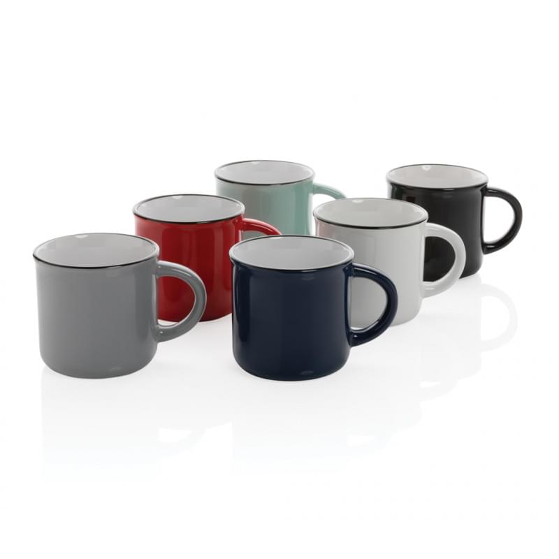 Vintage mok 280ml - keramiek - gekleurd