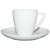 Espresso kop en schotel - 70ml - porselein - wit 