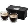 Boda Espresso set 70ml - borosilicaatglas - 2 transparante Espressoglazen - geschenkverpakking