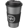 Americano® beker 350 ml - PP - dubbelwandig - geïsoleerd - draaideksel - handvat