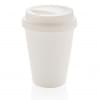 Herbruikbare beker 300ml - PP - dubbelwandig - met schroefdeksel