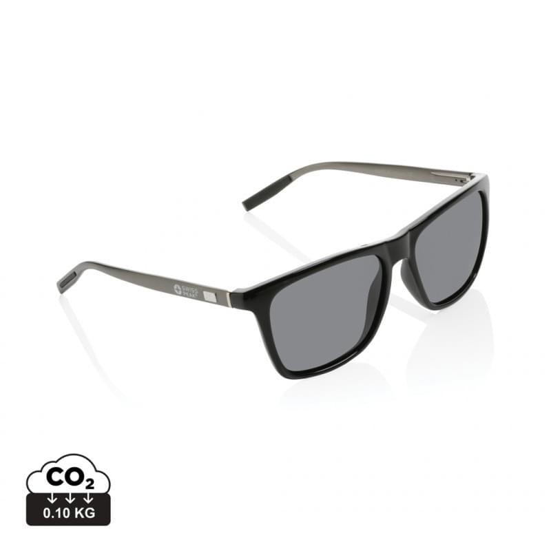 Swiss peak zonnebril - gerecycled kunststof - gepolariseerd - UV400 - rPET hoes en geschenkverpakking