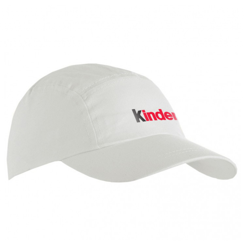 Brushed promo kinder cap - katoen - 5 panelen - elastische sluiting
