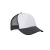 5 panel mesh cap - polyester - zweetband - click en snap sluiting