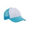 5 panel mesh cap - polyester - zweetband - click en snap sluiting