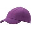 Raver cap - katoen - 6 panelen - metalen gespsluiting