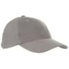 Brushed twill cap - katoen - 6 panelen - zilveren gespsluiting