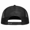 High profile trucker cap - polyester en acryl - 6 panelen - platte klep - druksluiting