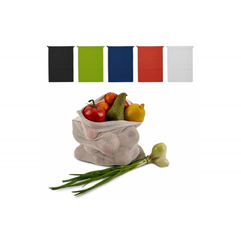 Groente en fruit zakje - katoen - 140 g/m² - 30 x 40 cm - Oeko-tex