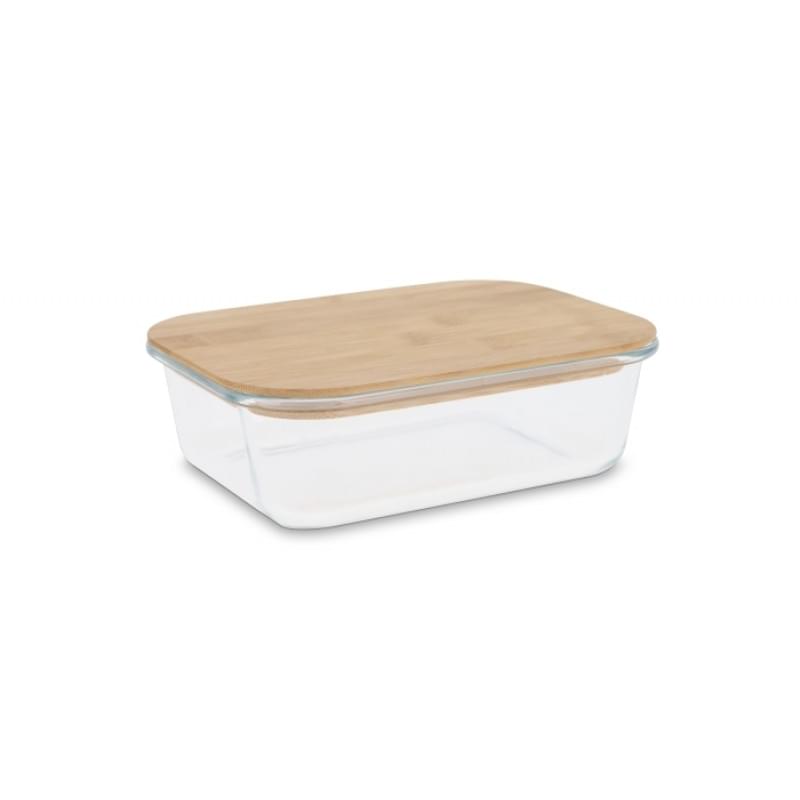 Lunchbox 1L - glas - bamboe deksel