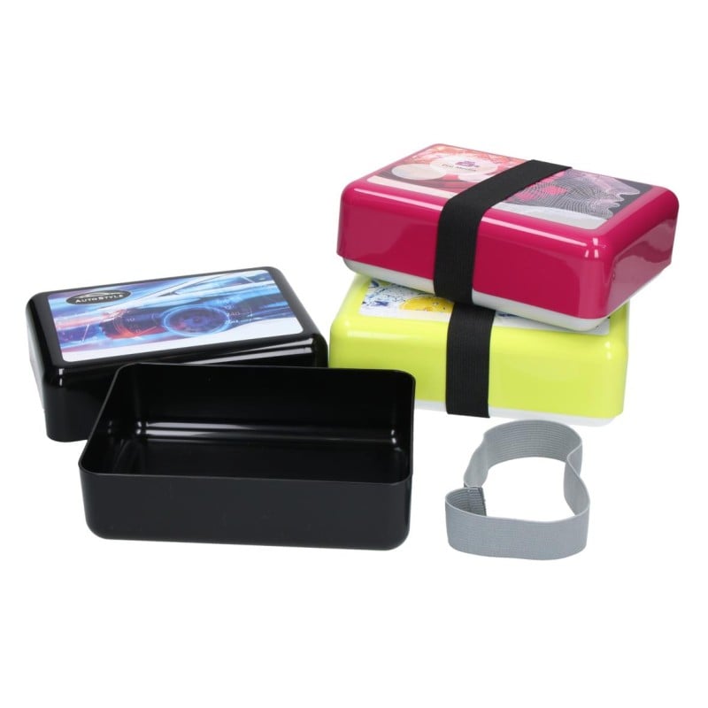 Match lunchbox - polyester/latex - met elastische band