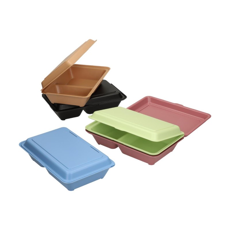 Medium maaltijdbox to go - plastic - herbruikbaar - vaatwasserbestendig