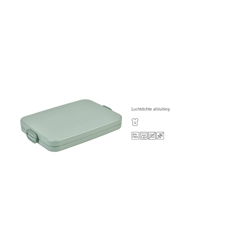 Mepal flat lunchbox 800ml - ABS - afdichtring