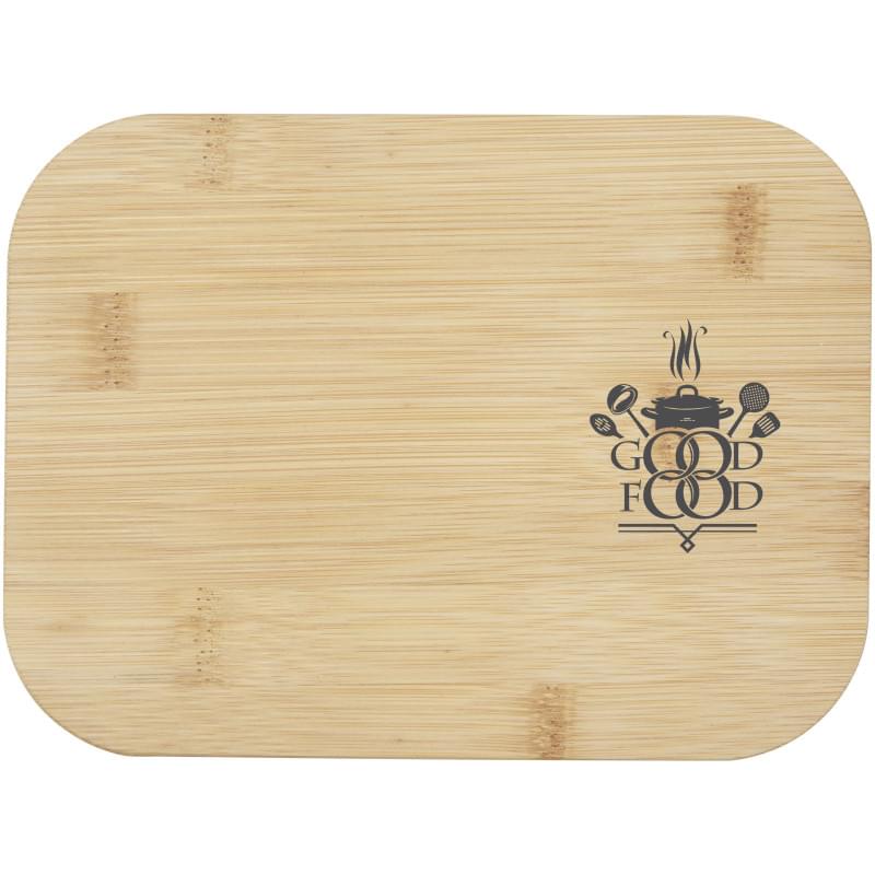 Seasons Roby lunchtrommel 1L - glas - bamboe deksel - elastische band