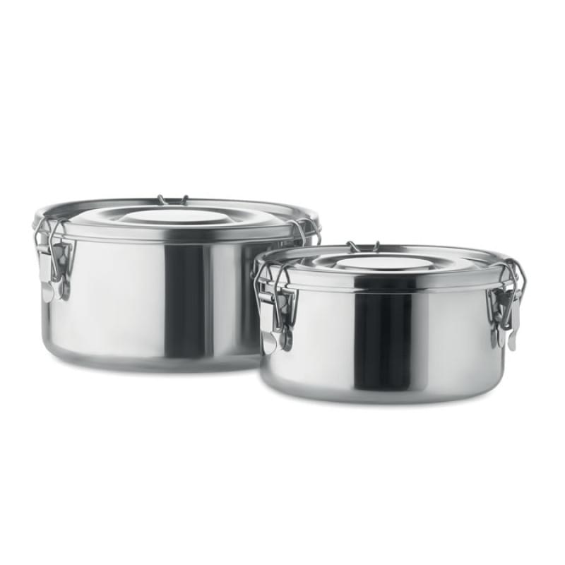 Elles lunchboxen / bewaarset - 450 en 900 ml - RVS - sterke gespen