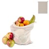 Groente en fruit zakje - katoen - 140 g/m² - 25 x 30 cm - Oeko-tex - ecru