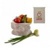 Groente en fruit zakje - katoen - 140 g/m² - 30 x 40 cm - Oeko-tex - ecru