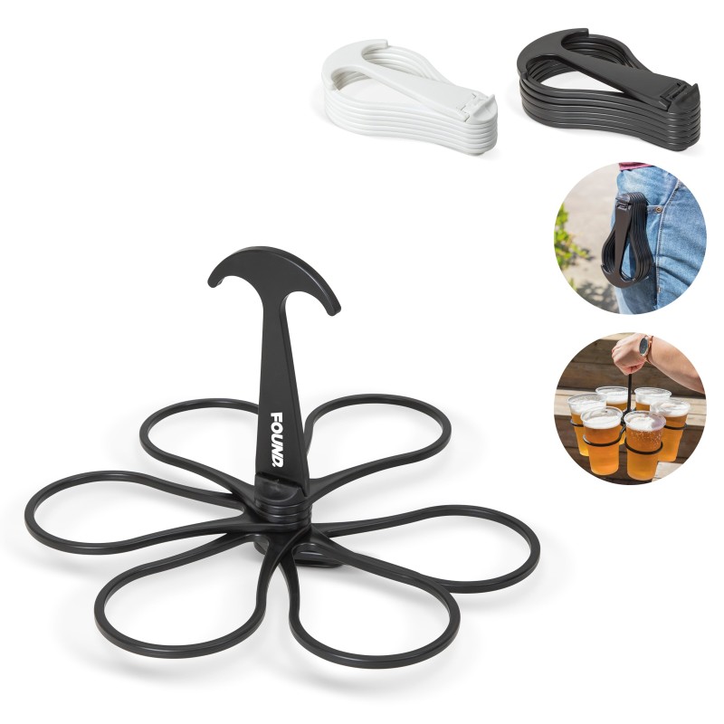 Original Cupkeeper bekerhouder - voor 6 bekers - met handvat