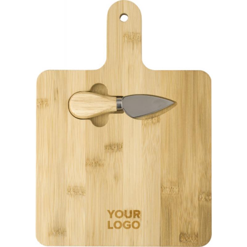 Kaasplank 31 x 17,5 cm - bamboe - 2-delig