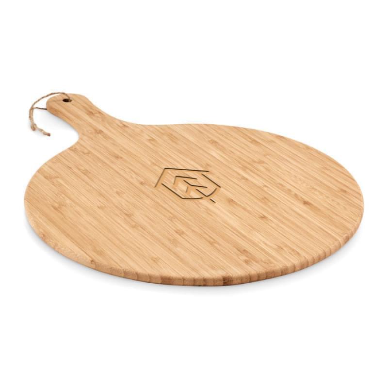 Snijplank Ø 31,5 cm - bamboe - handvat
