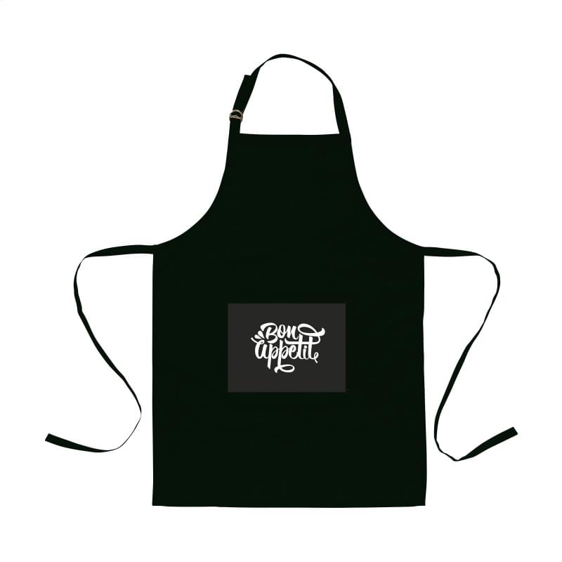 Cocina schort - 88x65 cm - organisch katoen - 180 g/m² - opgestikte zak - verstelbare nekband