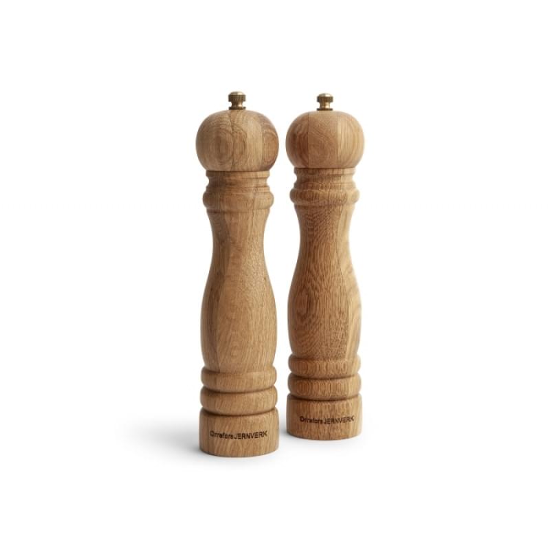 Orrefors Jernverk houten zout- en pepermolen set