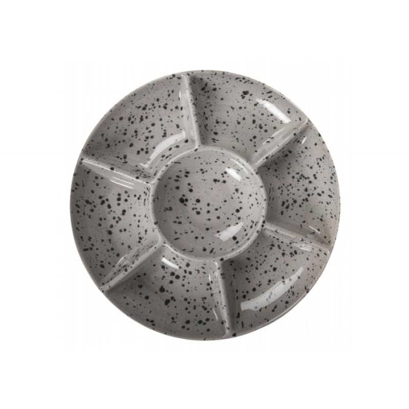 Sagaform Ditte serveerbord - Ø 26 cm - keramiek - 6 compartimenten